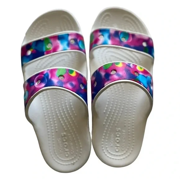 Crocs • Solarized Tie Dye Sandals - Picture 1 of 9